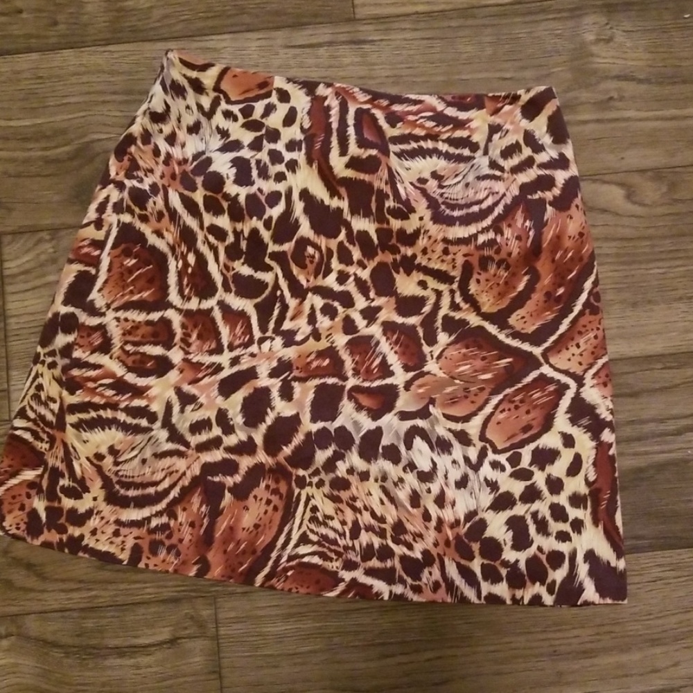 Vintage animal print skirt